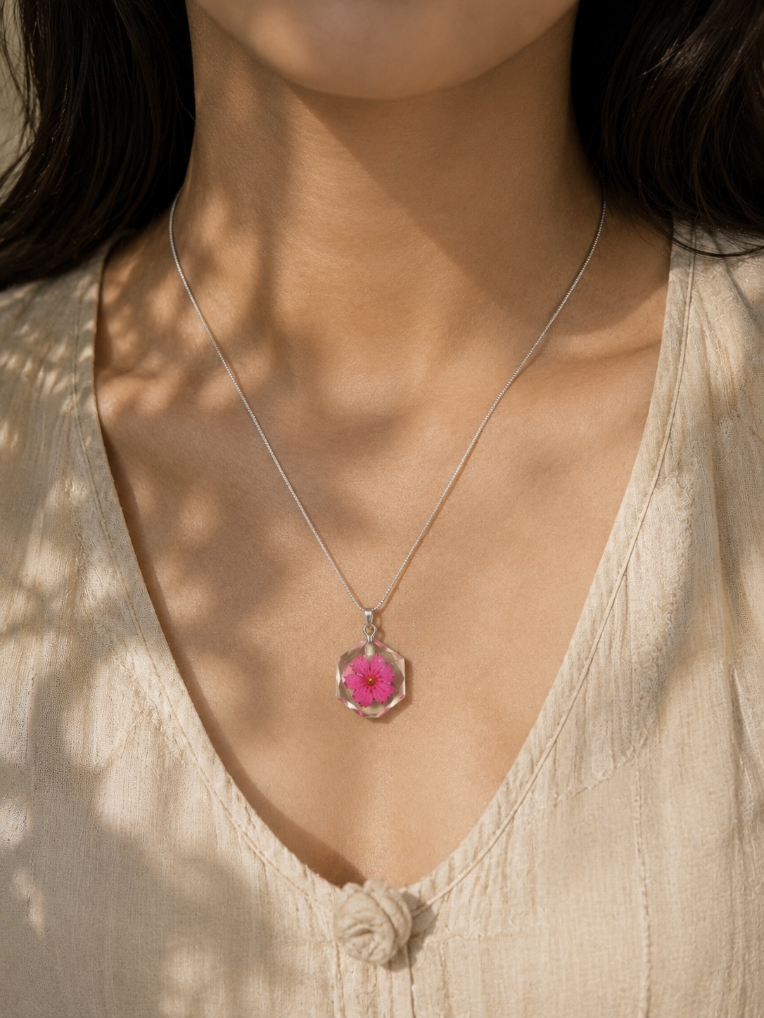 Forget-me-not necklace
