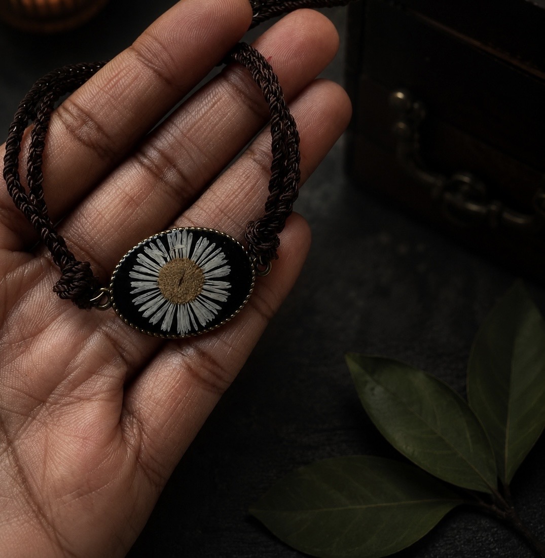 Moon Daisy Cord Bracelet