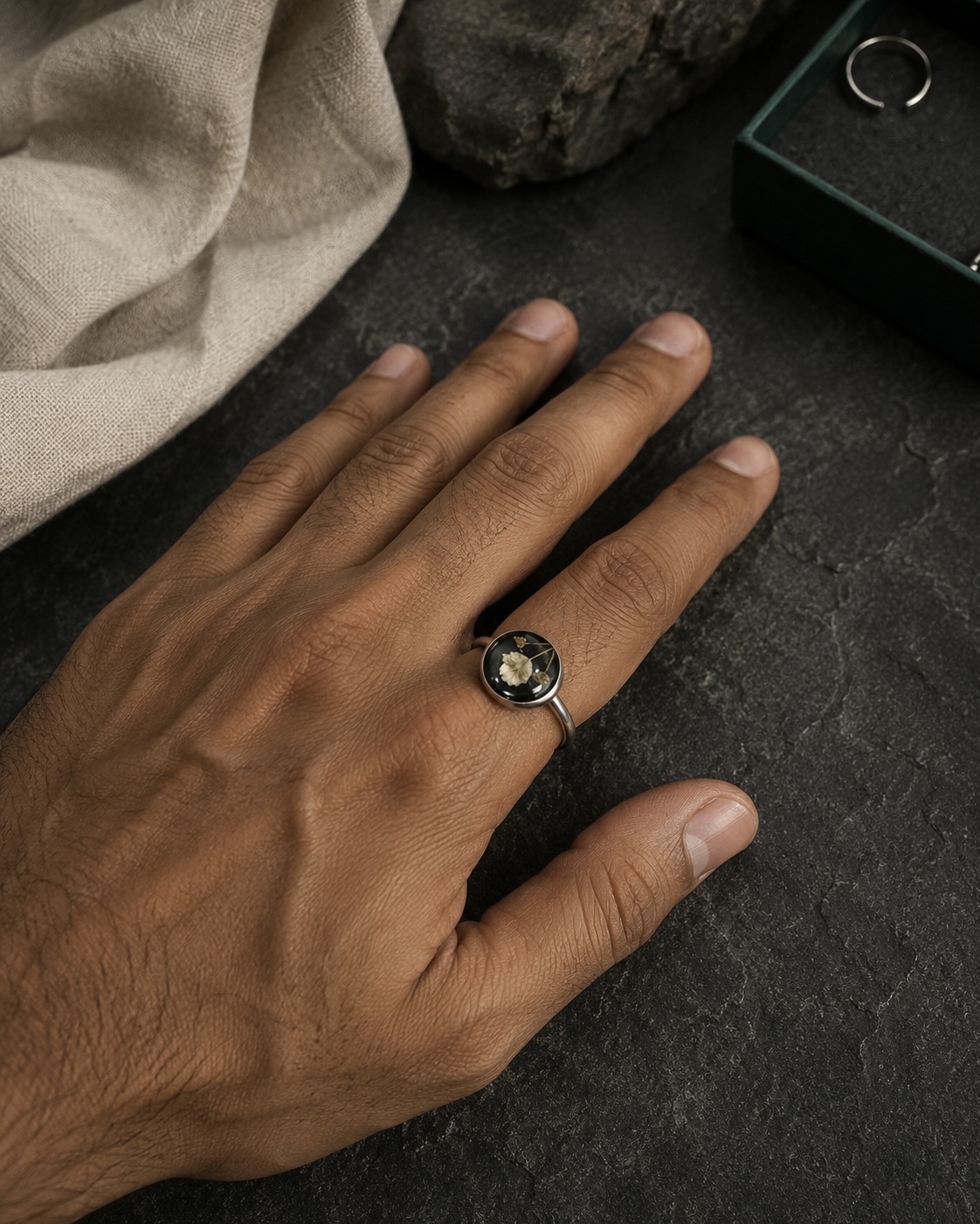 Moonlit Bloom Ring