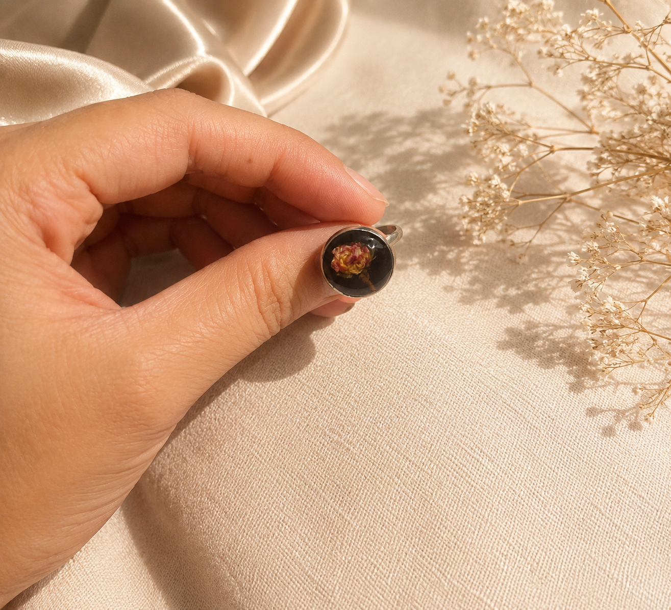 Amber Bloom Ring