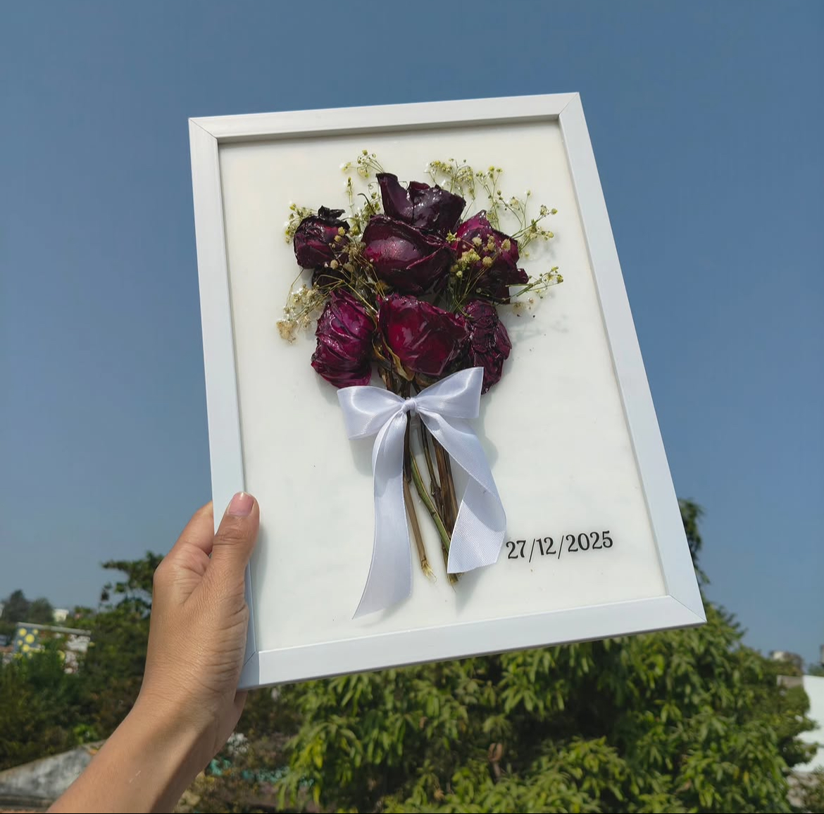Preserved flower frames